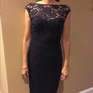 Maggy London navy blue lace dress
